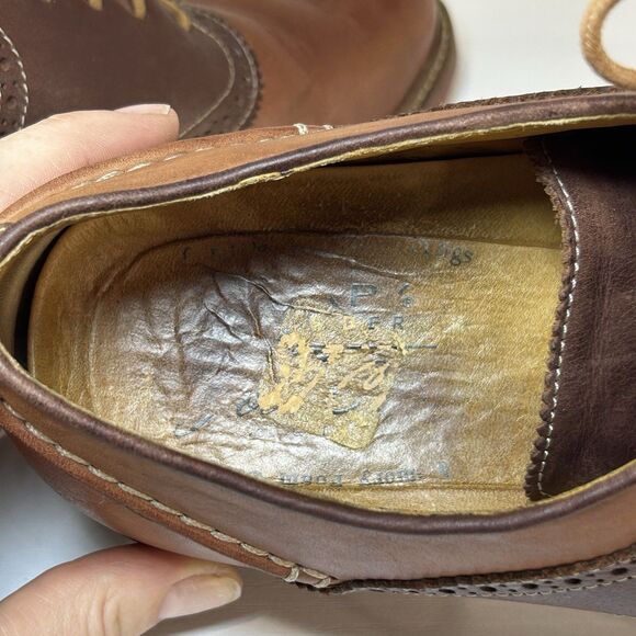 SPERRY TOP-SIDER Men Sz 11 Brown Leather  Oxford Casual Dress Shoe Comfort Shoe - Picture 8 of 8